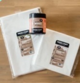 Combo of worksheet protector/waterproof sheets and wipes